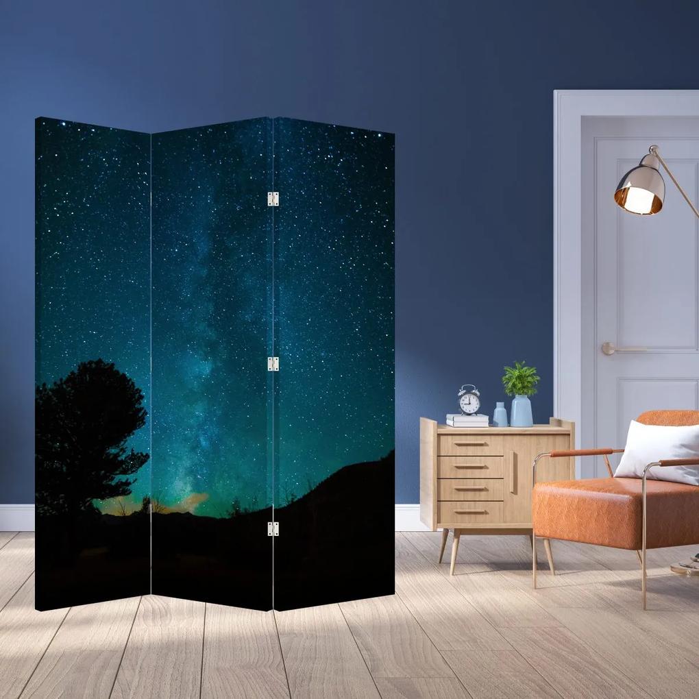 Paraván - Ejszakai égbolt csillagokkal (126x170 cm)