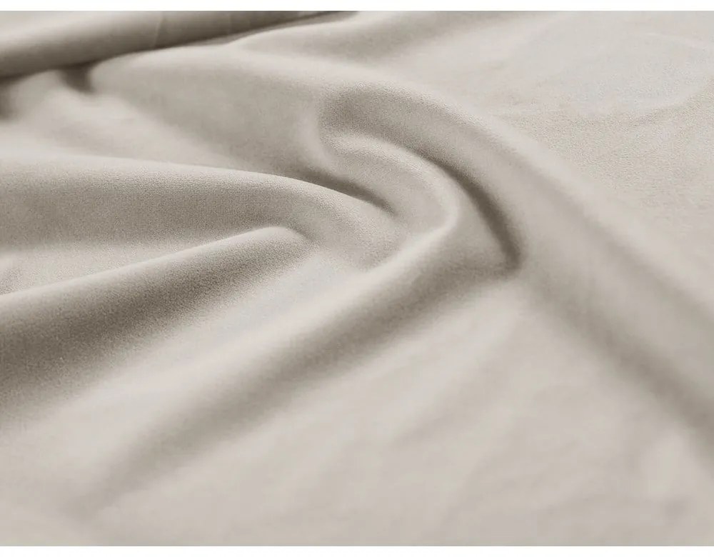 Krémszínű bársony kanapé modul (variálható sarok) Lupine – Micadoni