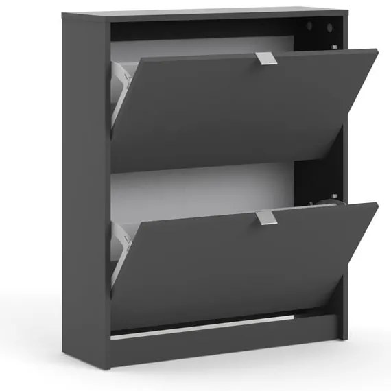 Szürke billenő ajtós cipőtartó Shoes – Tvilum