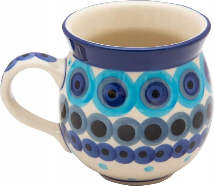 Bögre cseh hordó 330 ml Művészi kerámia Bolesławiec minta 2148