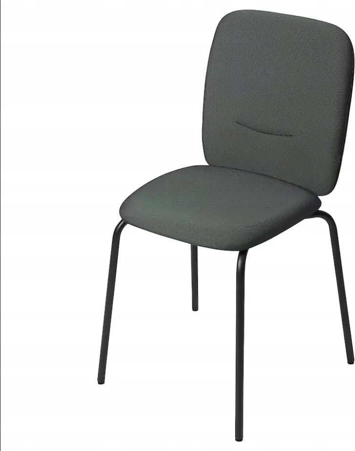 Ikea Paboda Szék, fekete/Remmarn sötétszürke