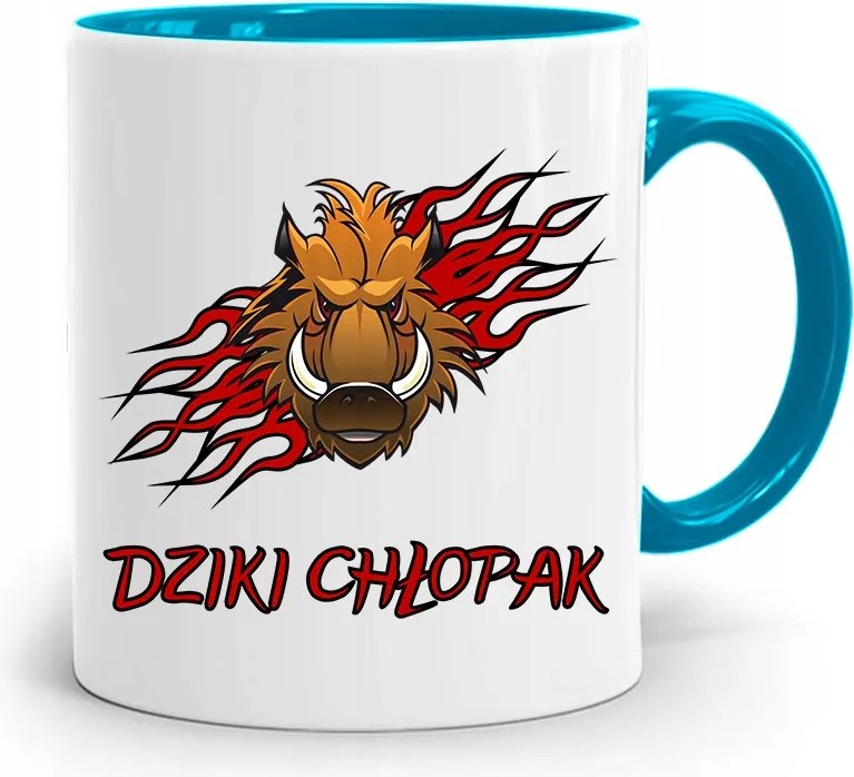 Kék Bögre Fiúnak Vad Fiú nyomott mintával