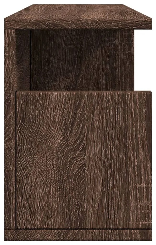 barna tölgy színű szerelt fa faliszekrény 60 x 20 x 30 cm