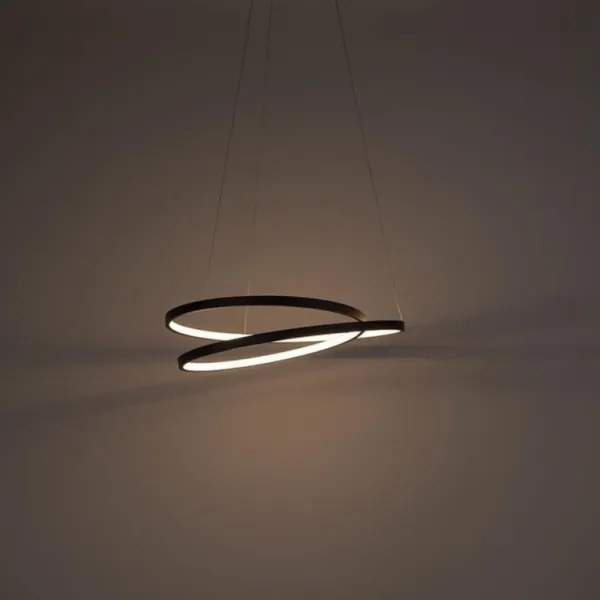 Paul Neuhaus 2472-18 - LED Dimmelhető csillár zsinóron ROMAN LED/30W/230V fekete