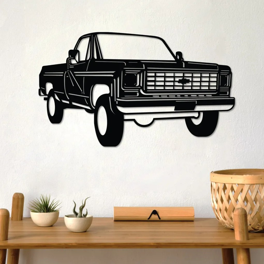 Chevy fém fali dekoráció, 60×35 cm