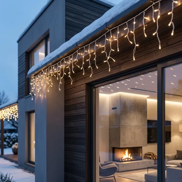 BRILAGI - LED kültéri karácsonyi fényfüzér 1080xLED/8 funkcióval 33m IP44 meleg fehér jégcsapok