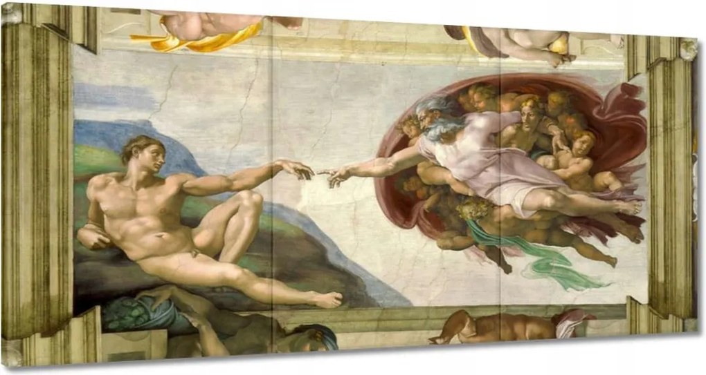 Vászonkép 60x30 Ádám teremtése