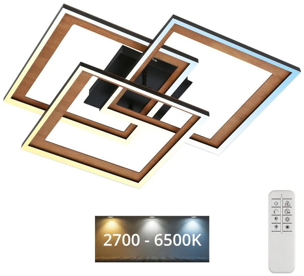 Brilo Brilo - LED Dimmelhető felületre szerelhető csillár FRAME LED/45W/230V 2700-6500K + távirányító BL1296