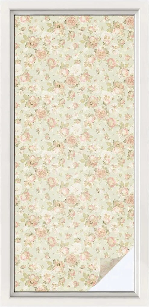 Öntapadós Ablakfólia Adatvédelem Virágos elegancia 50x116