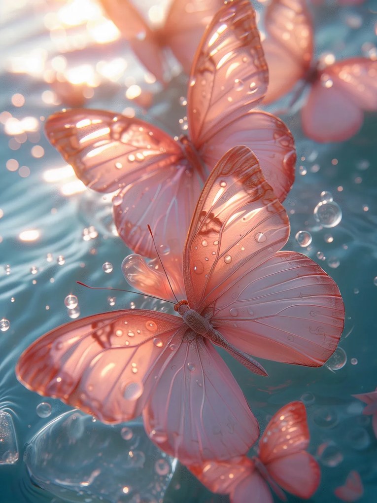 Poszter 15x20cm Fényes pillangók