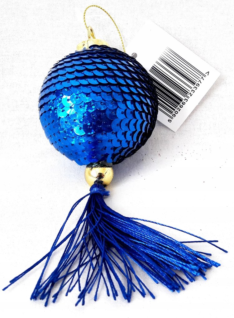 Kék rojtos karácsonyfadísz Karácsonyfa medál