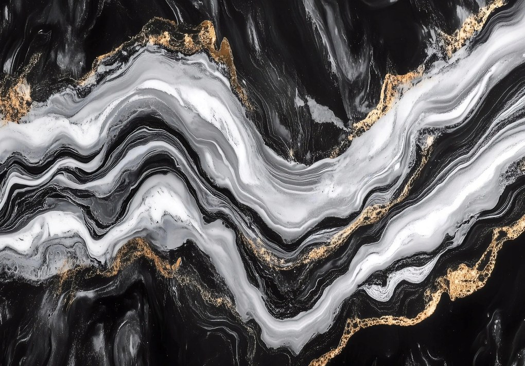 Fotótapéta Márvány szuper falikép Hálószobába és azon túl Fekete 368 x