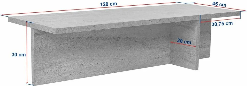 Harbor Travertine dohányzóasztal