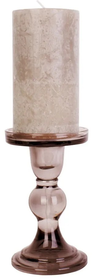 Art barna üveg gyertyatartó - PT LIVING