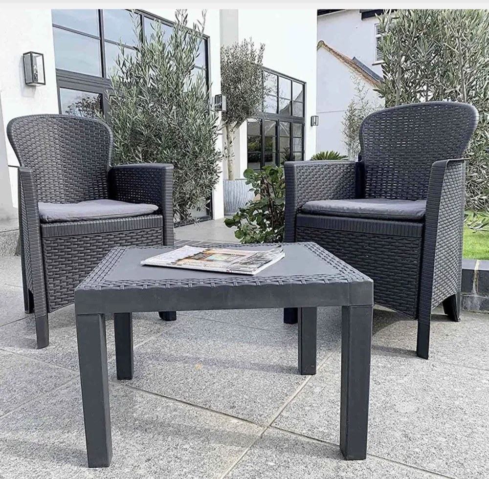 Tikka 2 személyes kerti bútor szett Antracit X