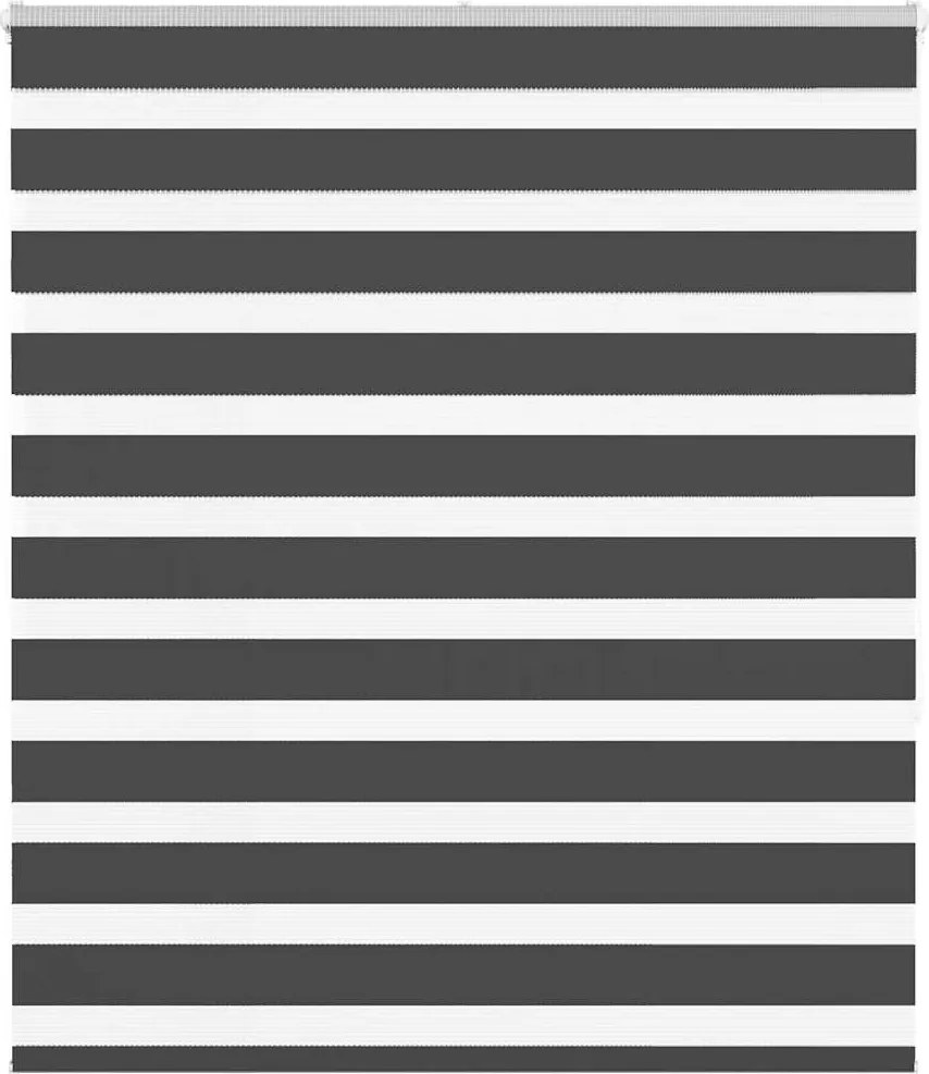 vidaXL zebrafüggönnyel fekete szövetszélesség 120,9 cm poliészter