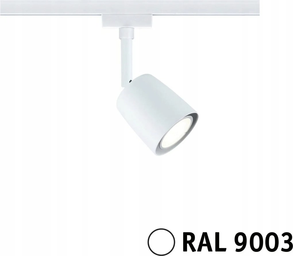 Paulmann URail sínre szerelhető spotlámpa GU10 foglalattal, fehér, max. 10W, Ral 9003