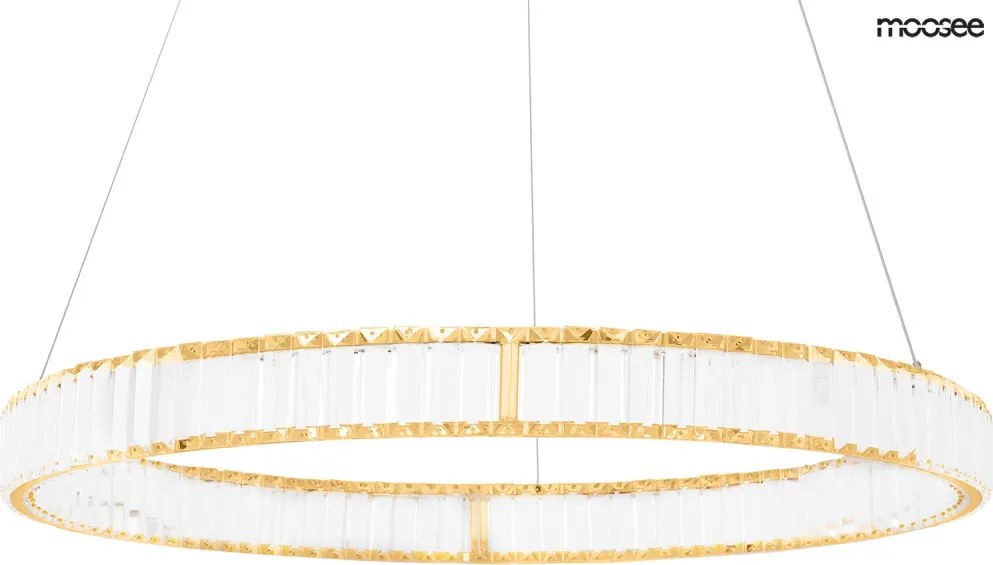 KING HOME MSE010100175 LIBERTY Kristály Függesztett Lámpa Arany LED IP20