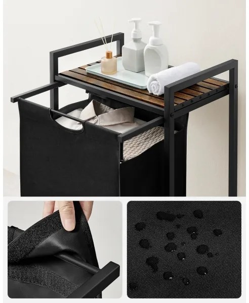 REX szennyeskosár barna/fekete