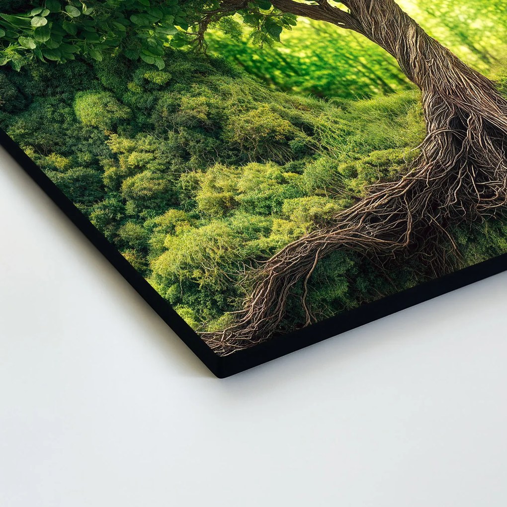 DUBLEZ | Zöld Életfa falikép – Gaia