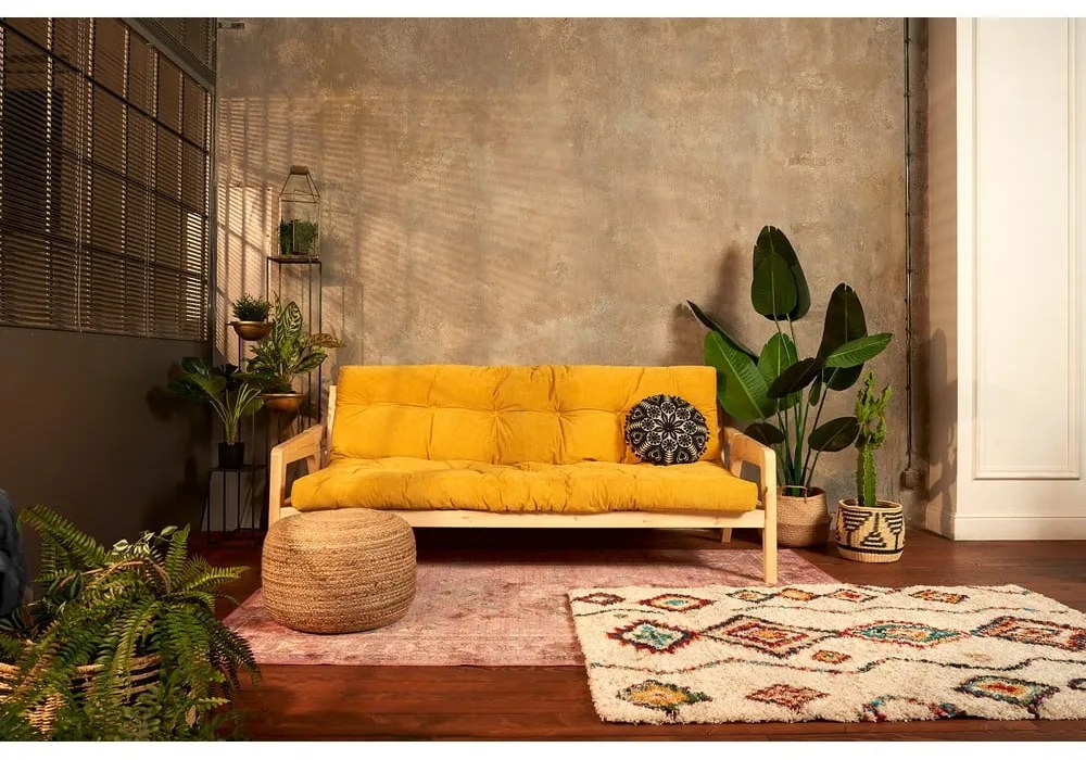 Grab kék kinyitható kanapé 204 cm - Karup Design