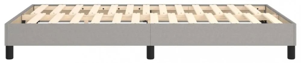 világosszürke szövet rugós ágykeret 120x200 cm