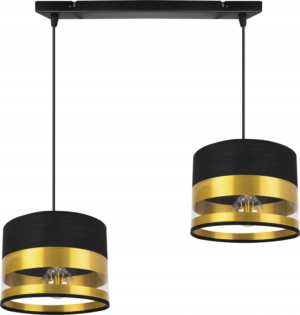 Mennyezeti Lámpa Lógó Csillár Arany Lámpabúra Fekete Díszléc Az Asztal Felett