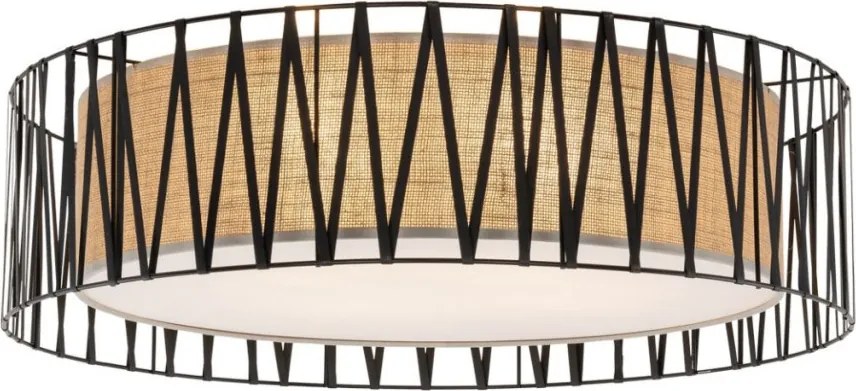 TK LIGHTING 4556 HARMONY Ernyős Mennyezeti Lámpa Fekete E27 IP20