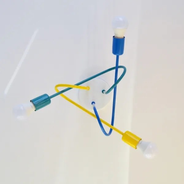 LED gyereklámpa OXFORD 3xE27/15W/230V mennyezeti