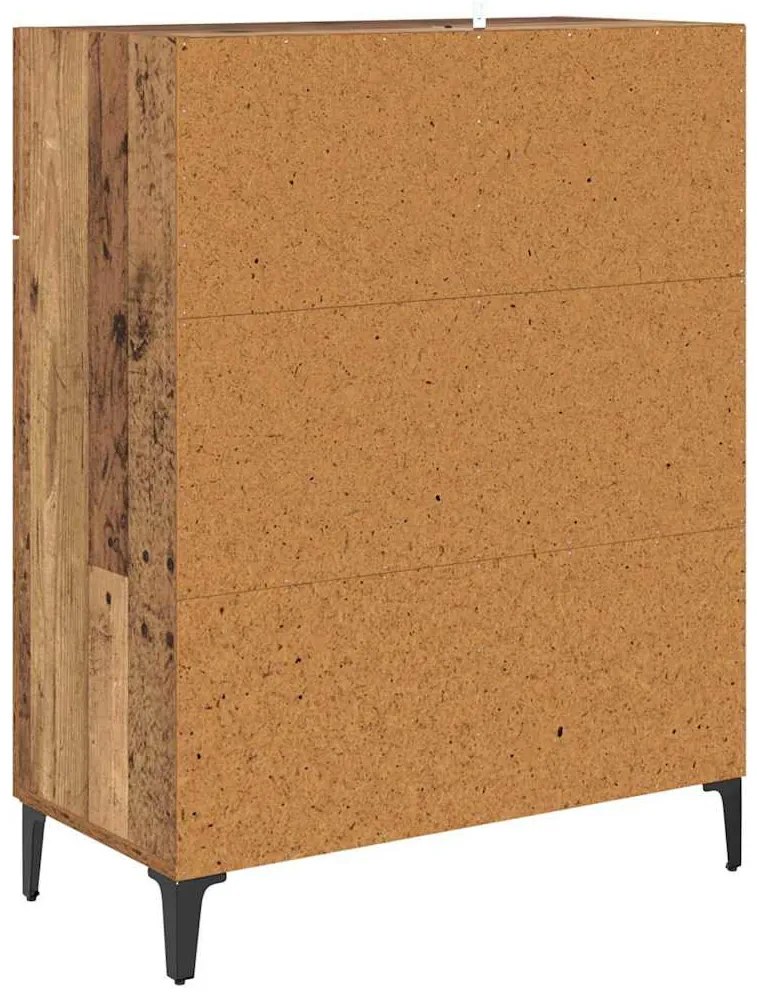 Széf fiókkal Régi fa 34 x 69,5 x 90 cm Faanyag