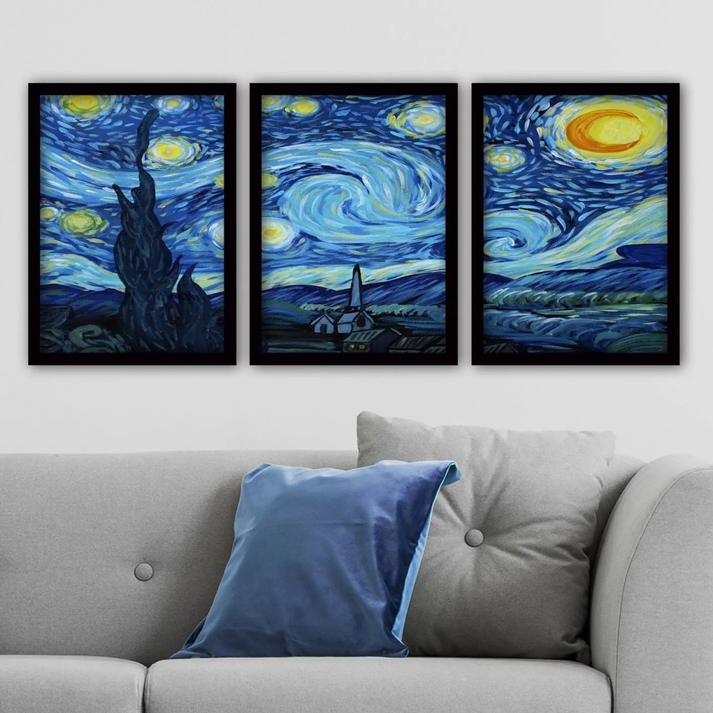 Fali Dekoráció Decorative Framed Painting (3 darab) 364LUL1353