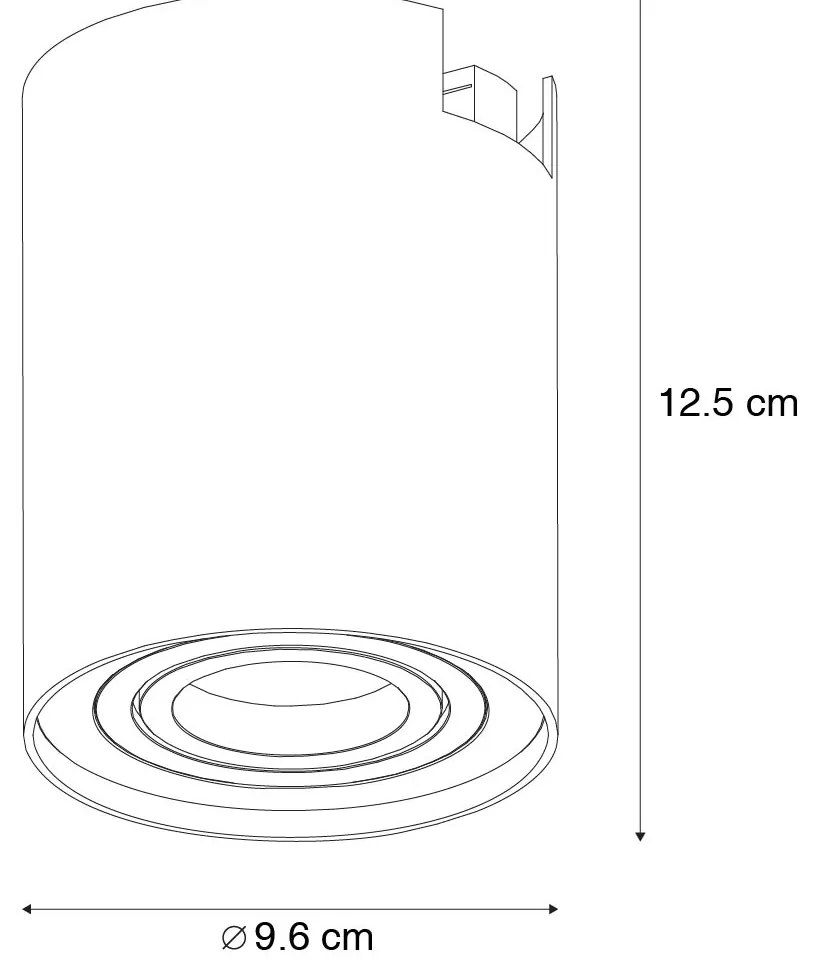 Modern 1 fázisú sínrendszer spotlámpa fekete - Rondoo Up