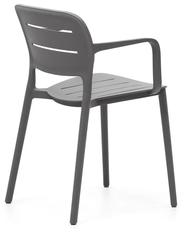Szürke műanyag kerti szék Morella – Kave Home