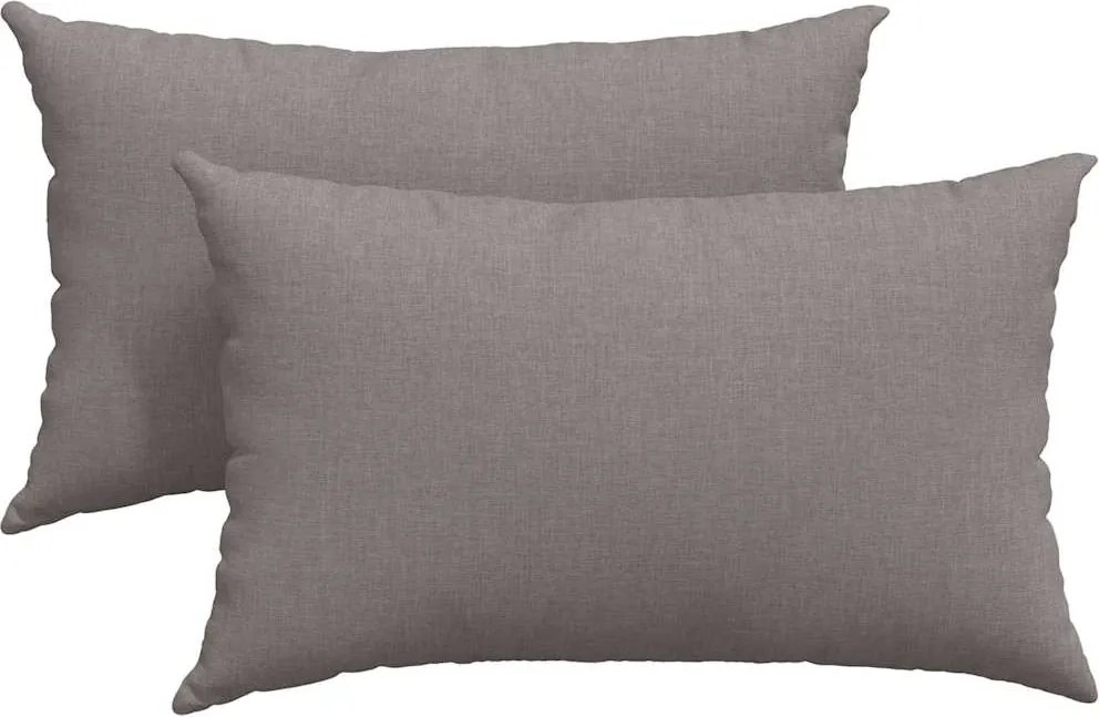 vidaXL Kanapé párnák 2 pcs Tópszínű 50 x 30 cm szövet