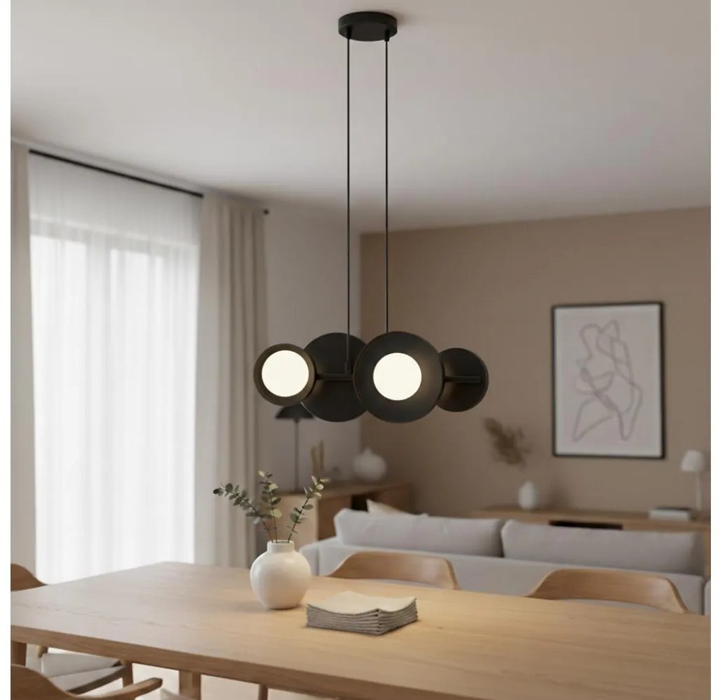 Kábelcsillár MODEL 4xG9/8W/230V fekete