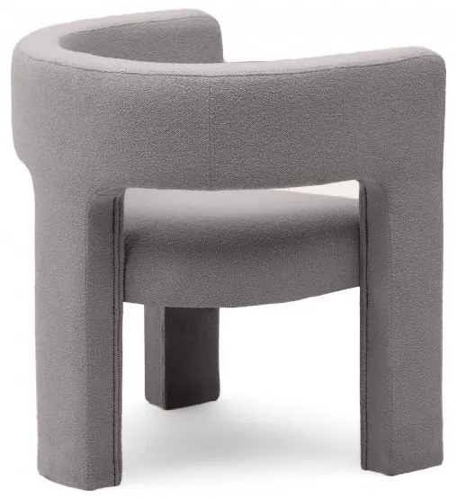 Világosszürke design fotel ALPAH LOOP