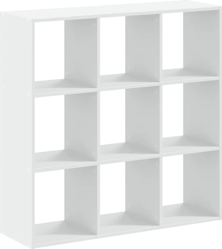 vidaXL fehér szerelt fa könyvespolc 102 x 32 x 102 cm
