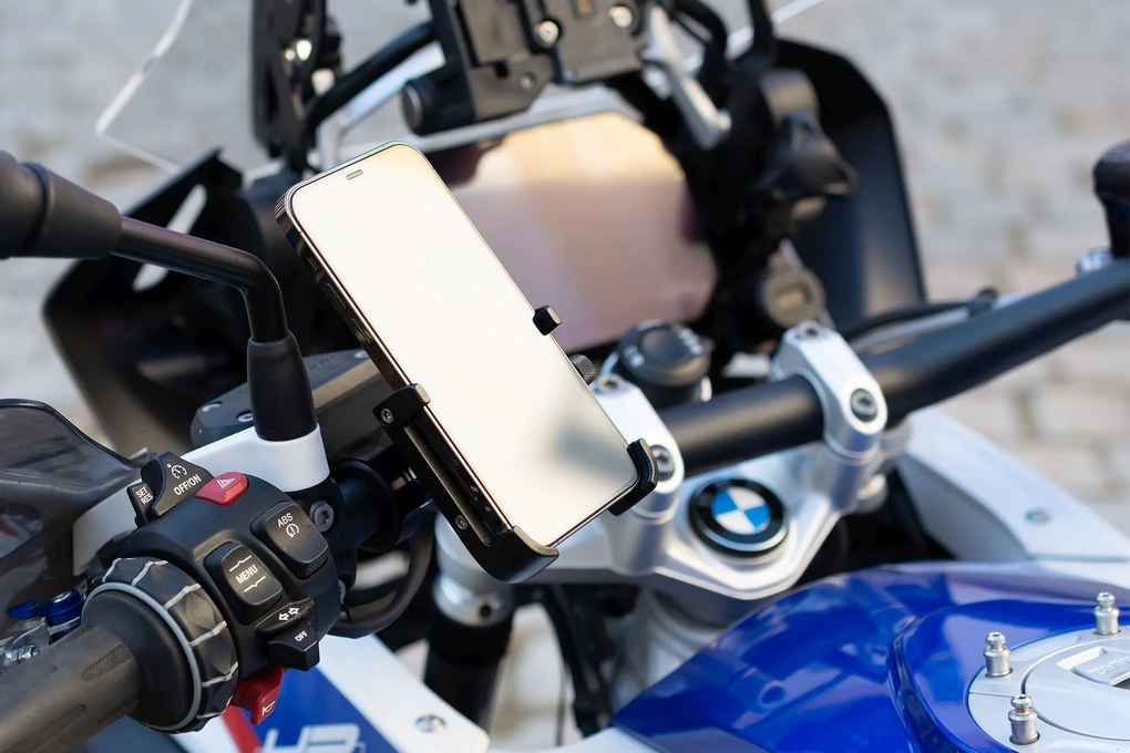 FIXED Bikee ALU 2 alumínium mobiltelefon tartó kerékpárra forgó fejjel, fekete