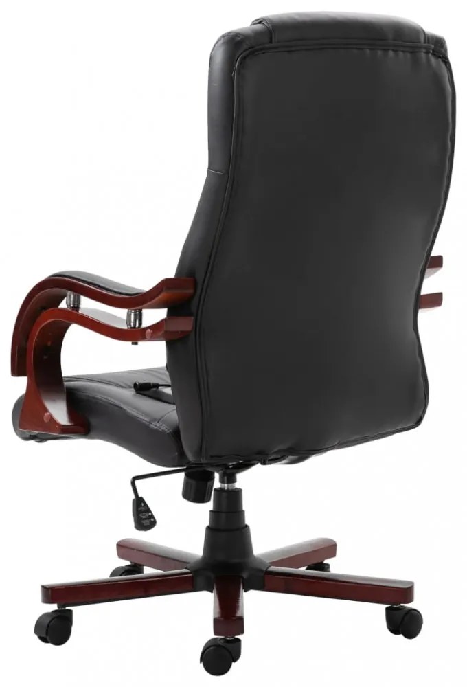 vidaXL fekete műbőr irodaszék