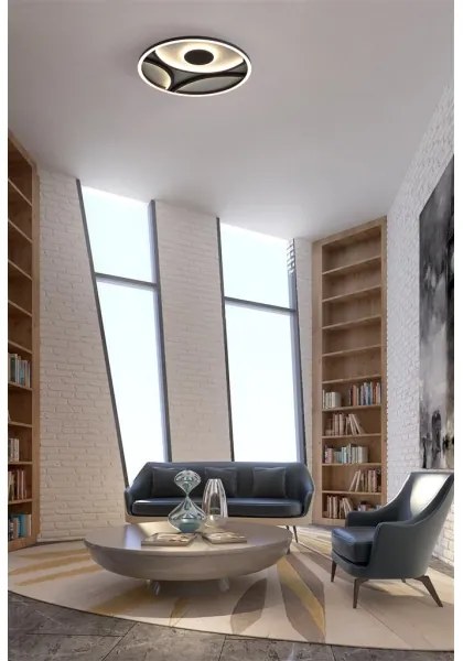 Searchlight 82100-39BK - ZENDISC LED dimmelhető mennyezeti lámpa LED/20W/230V 3000K átm. 39 cm