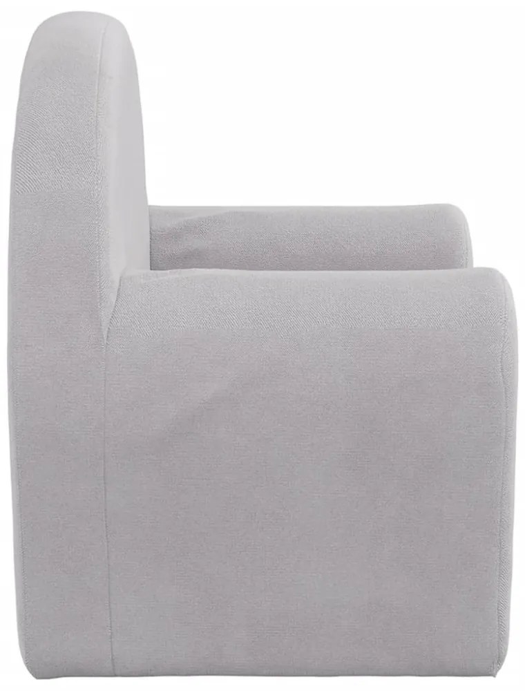 világosszürke puha plüss gyerek kanapéágy