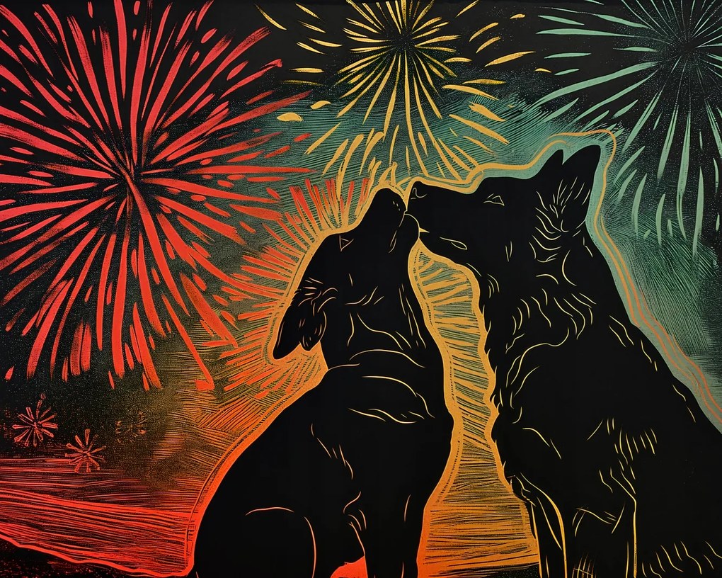 Poszter 50x40cm Kutya ölelés