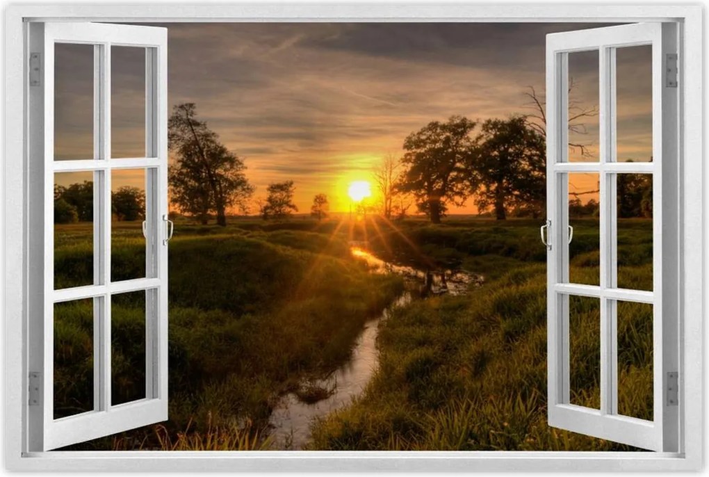 Poszterek 90x60 Lenyugvó nap Rogalin