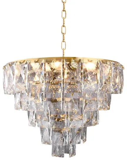 Kristály csillár láncon CHELSEA 6xE14/40W/230V