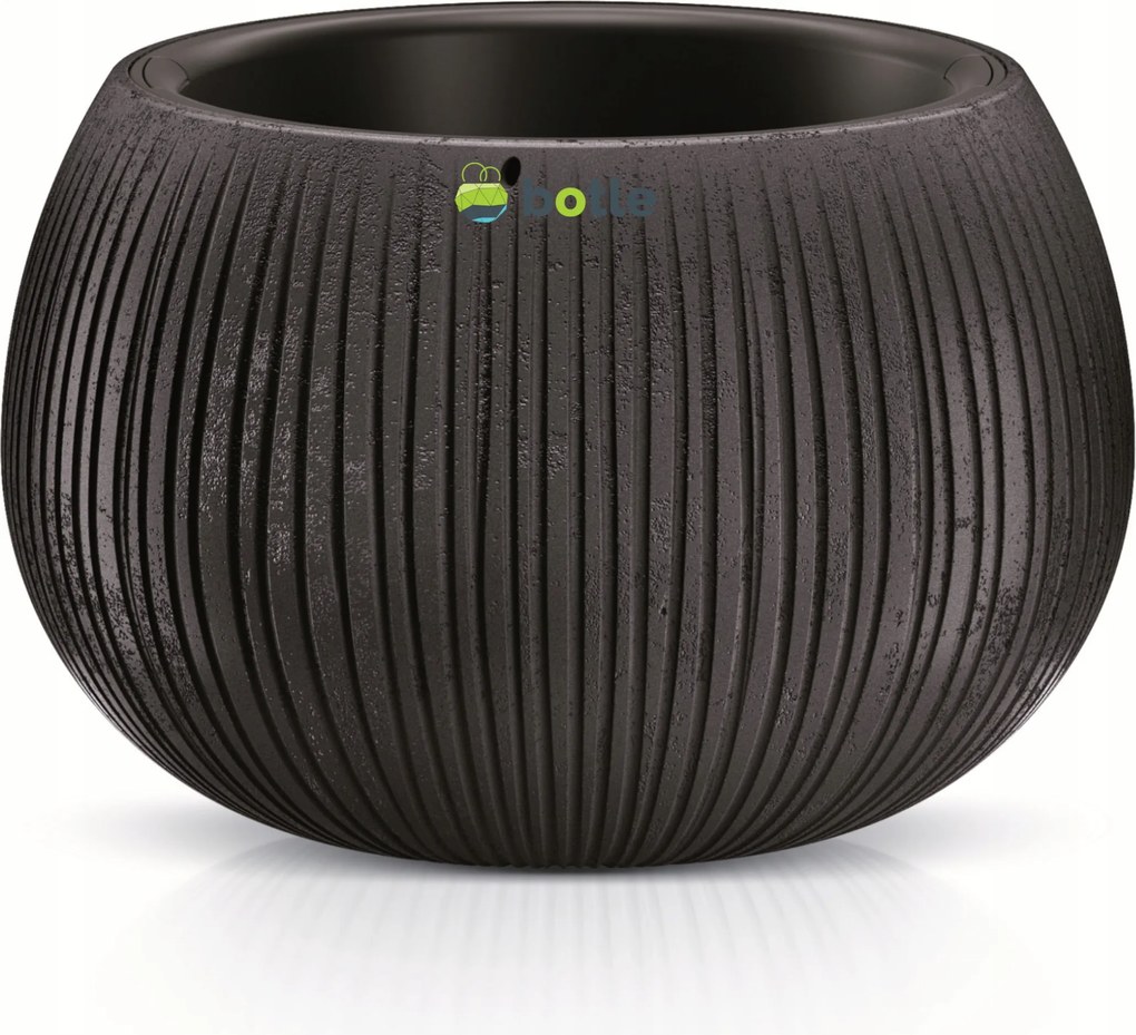 Virágtartó fedő szerkezet 24x16cm Fekete beton