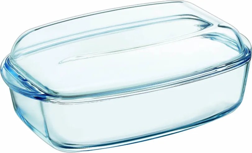 Hőálló üveg edény fedővel 6,7l Pyrex sütőhöz