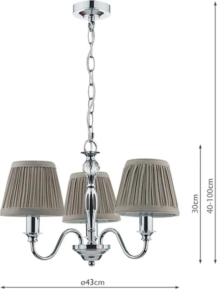 LAURA ASHLEY 3743655-Q ELLIS Kristály Csillár Csiszolt króm E14 IP20