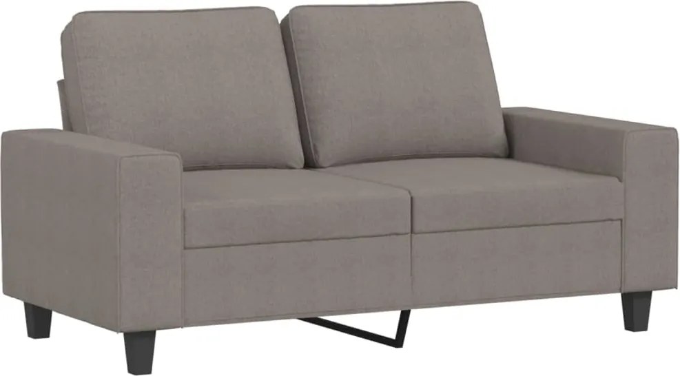 vidaXL kétszemélyes fekete szövetkanapé 120 cm