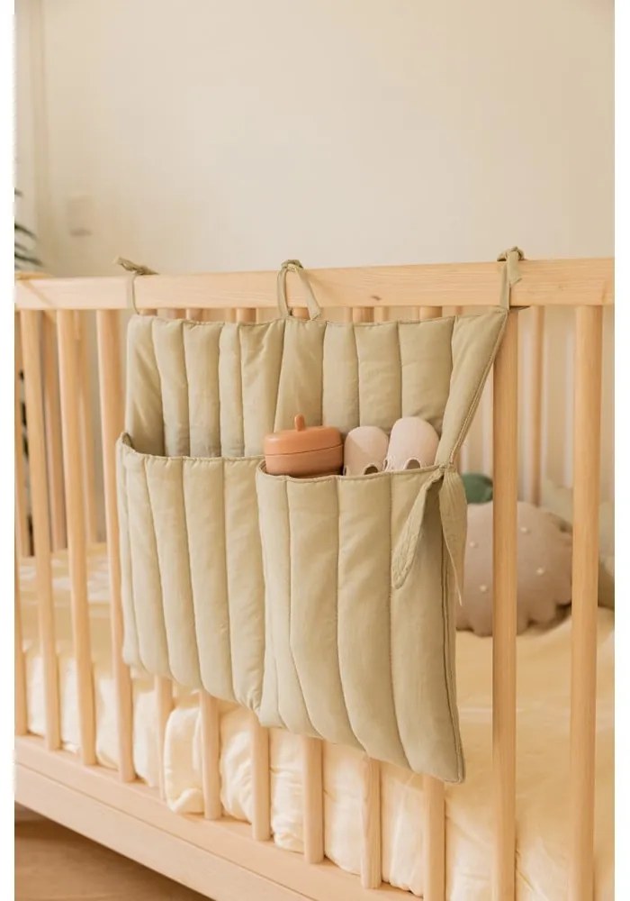 Zsebes tároló kiságyra 40 cm Benjamin Olive – Lorena Canals