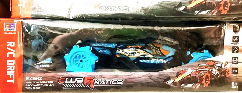 Nagy 1:10 30 Cm Formula 1 drift Autó – világító, zenélő, füstölő versenyautó távirányítóval Aszfaltra Köre